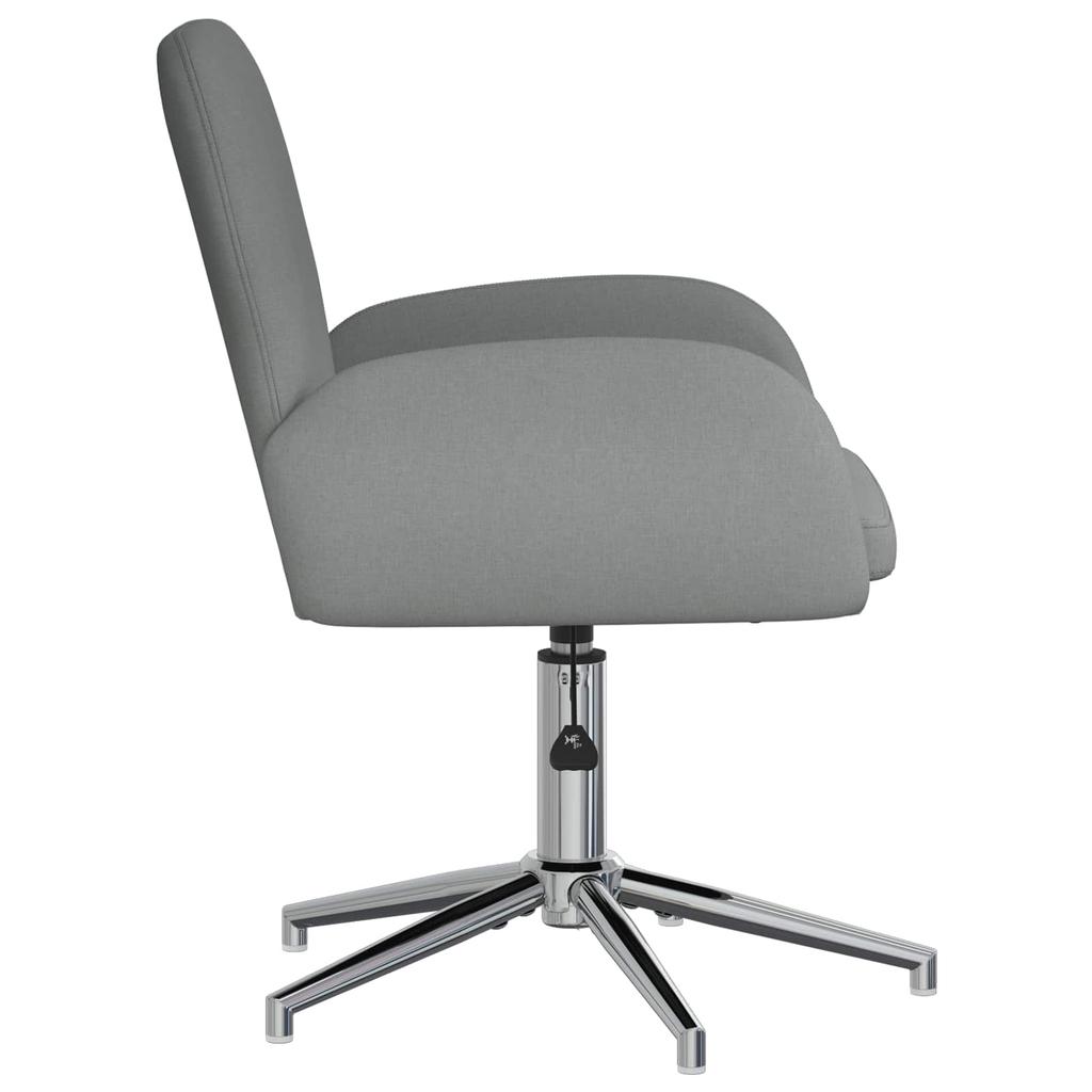 Swivel Chair 54 X 58 X 90 Cm Dark Gray Fabric
