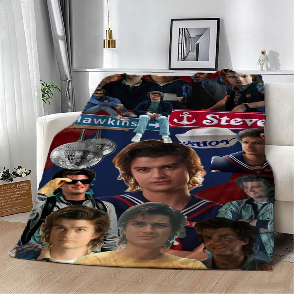 3D Joe K-Keery S-Steve Harrington Star Halloween Christmas Gifts Soft Flannel Blanket Throw Art For Home Decor Sofa Naps Picnic