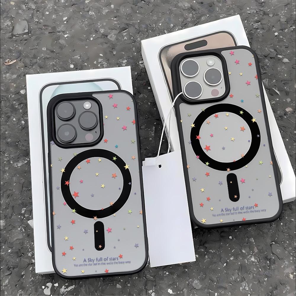 Magnetic Phone Case for iPhone  11 12 17 14 15 Pro Max 15 14 16 Pro13 14 15 16 Shockproof Case Mag-Safe Magnetic Ring Back Cover