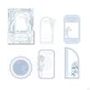 4 Pieces Embossed Notes Journal Decoration Collages Crafts Decorating Creative Elegant Art Scrapbook