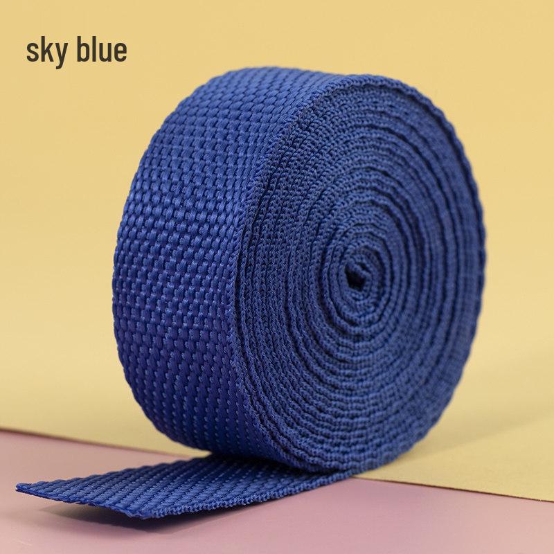 2.5 cm Colored Polypropylene & Nylon Webbing Backpack Strap | Flat Ribbon Handmade Accessories