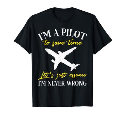 Easily Distracted by Planes Navigator Pilot T-Shirt