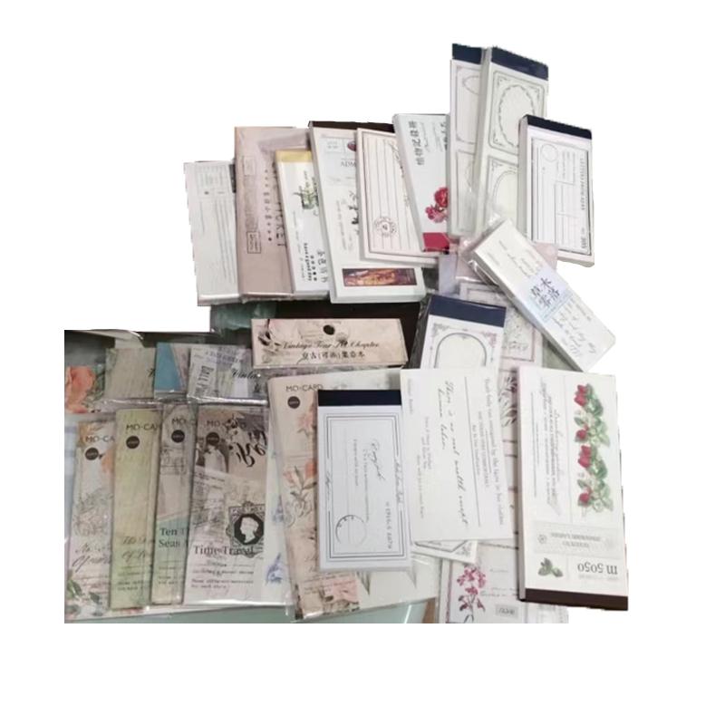 Random material paper or memo pad 500g (8-12pack) inviscid Loose leaf paper Background paper Scrapbooking Set Surprise gift