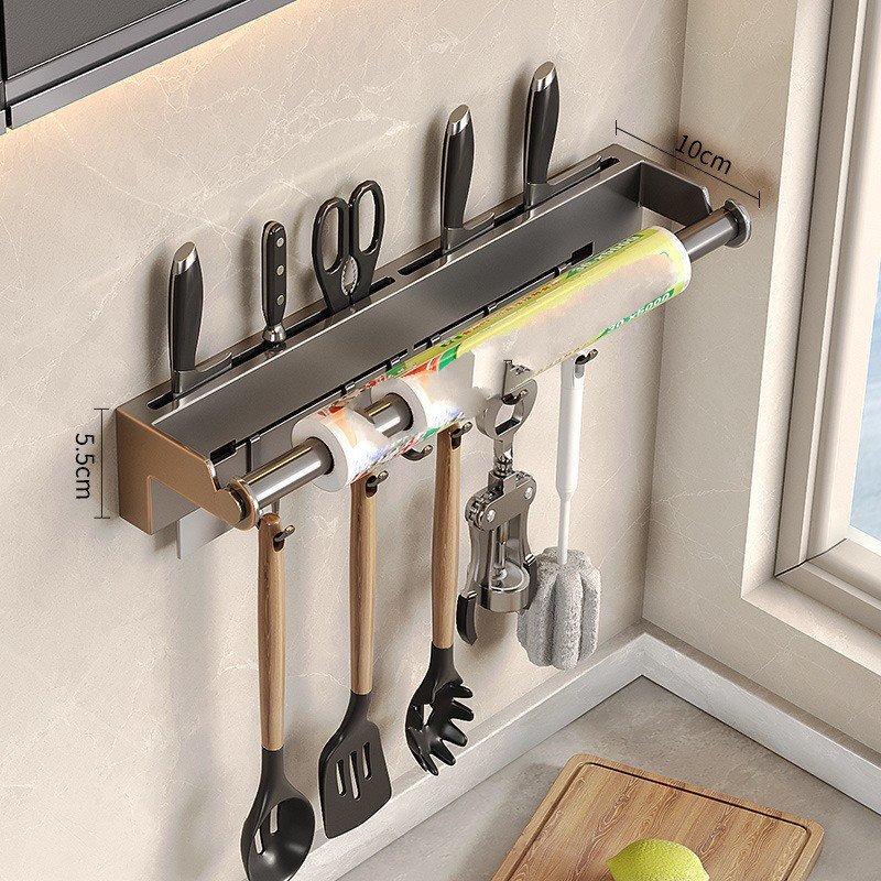 ZISIZ Wandmontierter Edelstahl Küchenmesserhalter