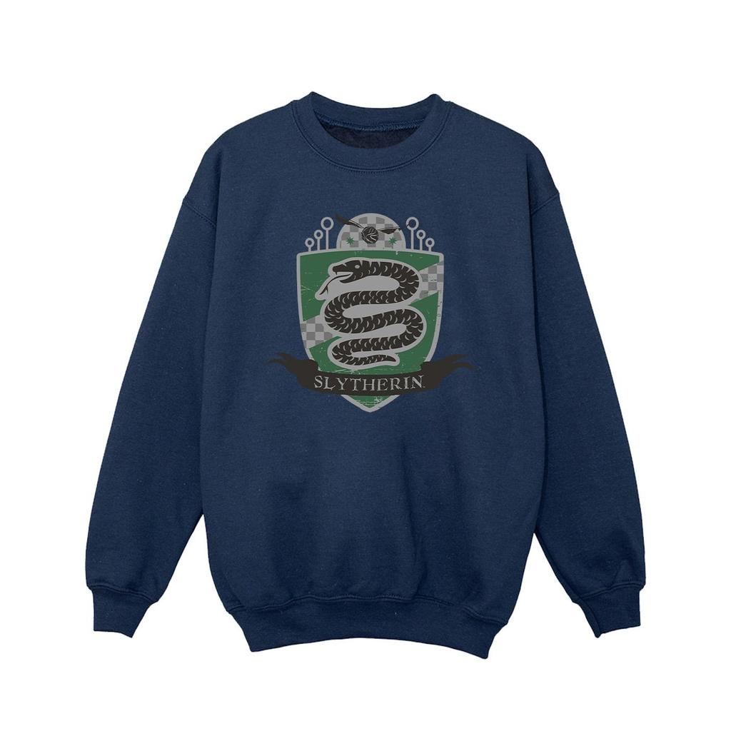 Harry Potter Girls Slytherin Chest Badge Sweatshirt