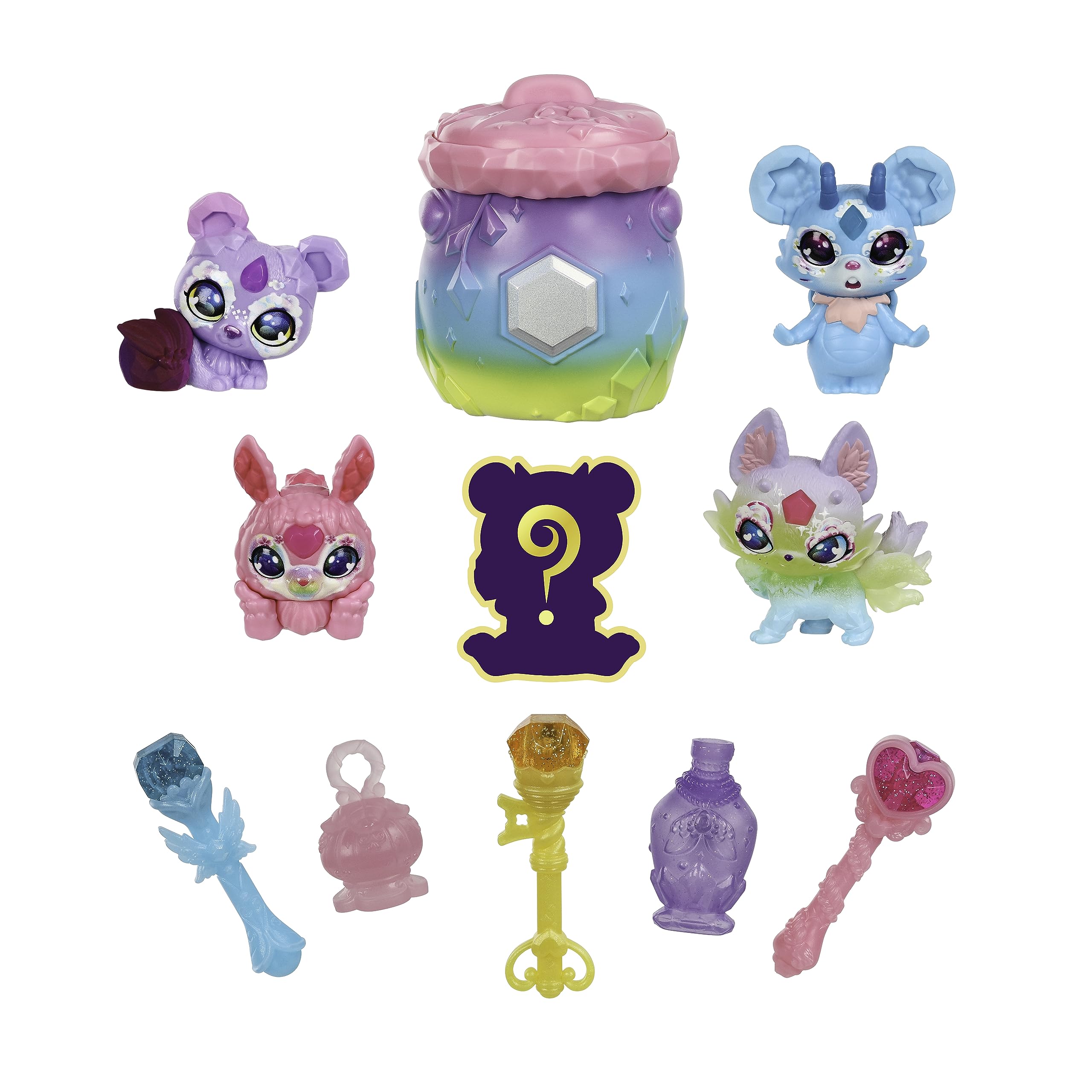 

Набор Magic Mixies Mixlings Magical Rainbow Deluxe включает пять эксклюзивных Миксингсов с уникальной радужной магией, в том числе одного Мистического Миксинга, который