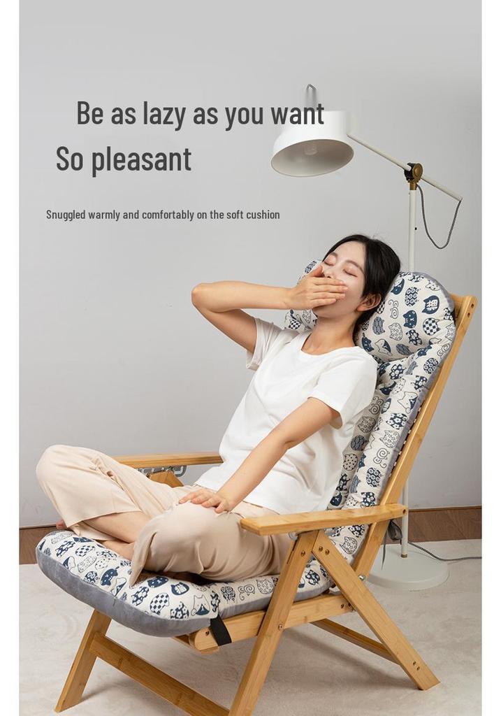 Winter Lounge Chair Cushion: Thick, Soft Seat & Backrest Support for Extended Sitting