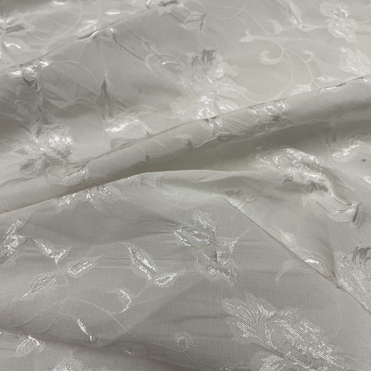 Imported high-end Korean-style white jacquard fabric suitable for wedding dresses formal gowns and designer clothing fabrics 1.2M&1M