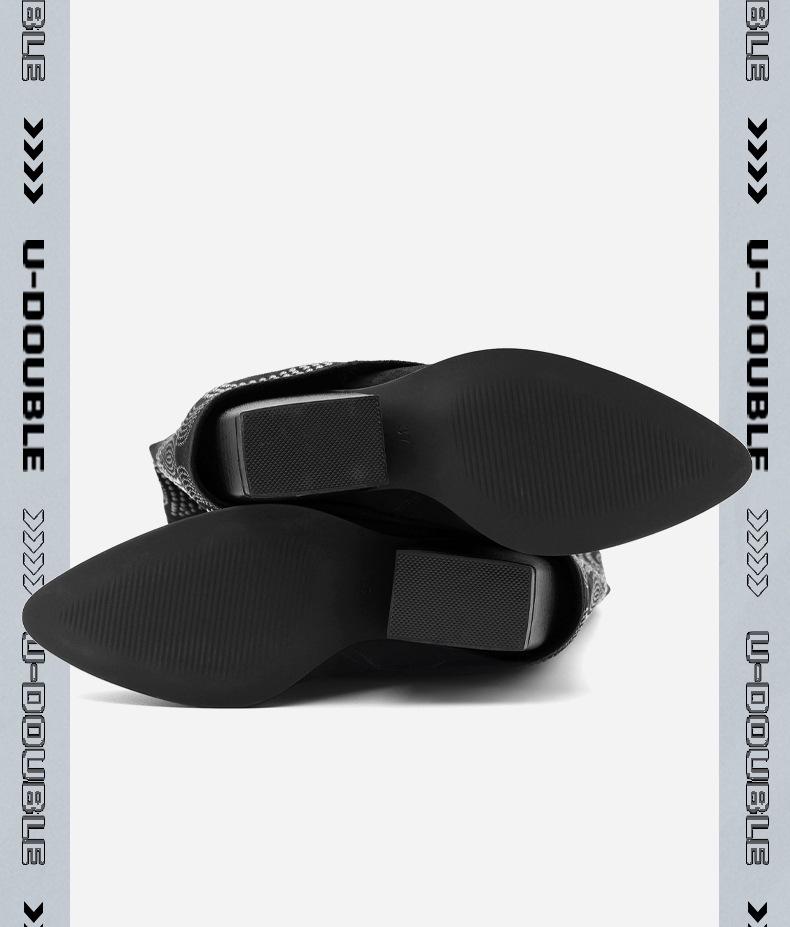 2025 Fall/Winter Merrell Women's Vintage Western High-Heel Knee-High Cowboy Boots