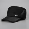 Hat Men's Flat Top Hat Autumn and Winter Outdoor Warm Ear Protector Thickened Woolen Hat Casual Baseball Cap