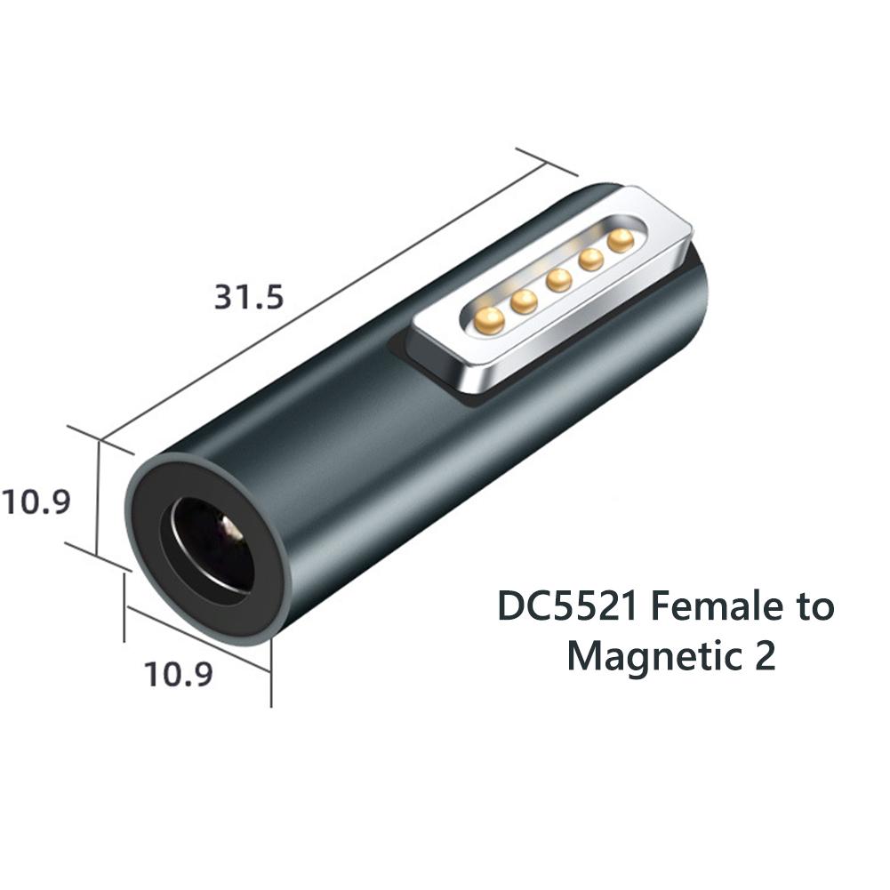 Type C Magnetic USB PD Adapter for Apple Magsafe 1 Magsafe 2 MacBook Pro USB C Female Fast Charging Magnet Plug Converter
