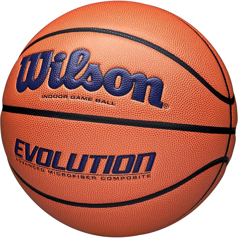 Wilson Evolution Basketball Indoor/Outdoor Size 7 Diameter 24.5cm Navy