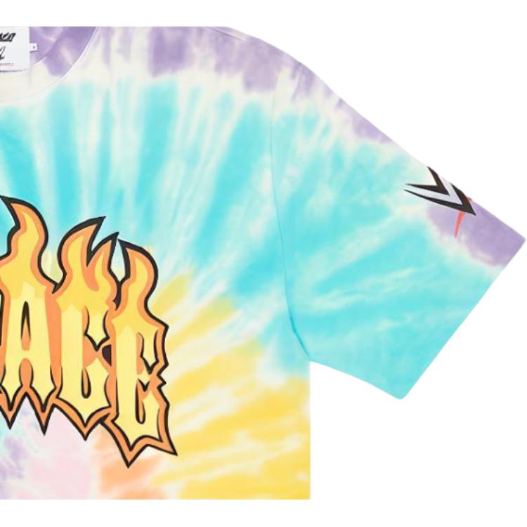 Palace x WWE Dude T-Shirt Tie-Dye Unisex Tops Multi-Color P22TS463