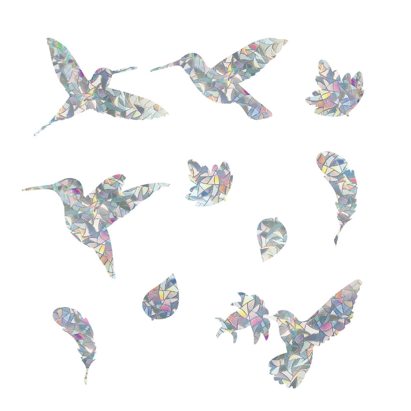 T02C!Bird Static Window Stickers Anti-Collision Window Decals Are Suitable For Bird Attack Prevents Birds