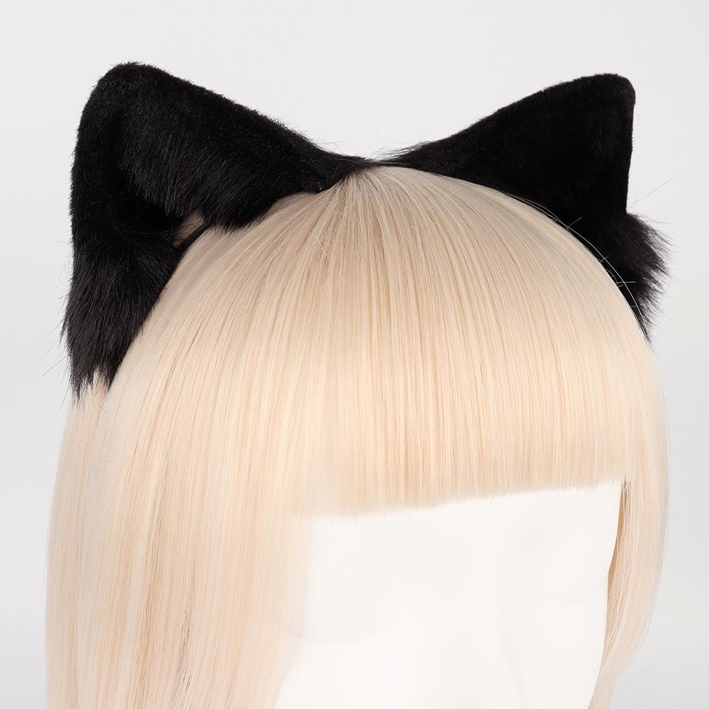 Cute Plush Cat Ear Headband - Cosplay Hair Accessory and Photo Prop