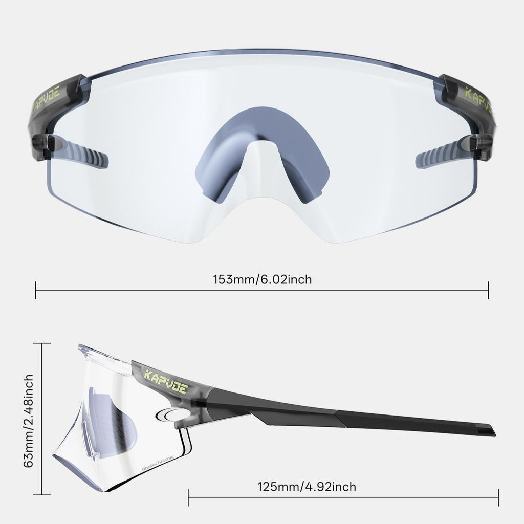 Bike Cycling Glasses UV400 Men Outdoor Sports Pochromic Sunglasses Bicycle MTB Night Riding Camping Running Equipment