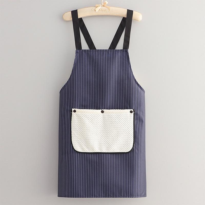 Waterproof Oil-Proof Detachable Towel Apron for Women - Thickened Waist Kitchen Apron