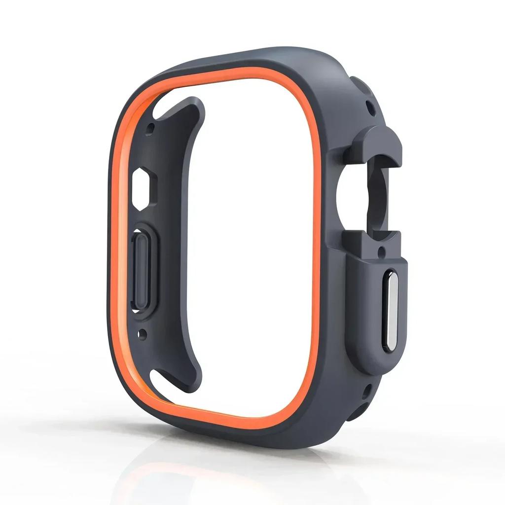 TPU-Hülle+Silikonarmband für Apple Watch Armband ultra 49 46 42mm 38mm Sportarmband für Iwatch Serie 10 9 8 7 6 SE 5 4 45/44/40mm 41mm