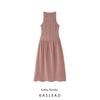 Kaslead New Arrival Women's Clothing Fashion Style Fashion Minimalist Grid Midi Skirt Dress 3067329061