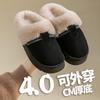 2025 Winter New Ethnic Style Velvet Thickened Warm Cotton Slippers Casual Versatile Outdoor Shoes
