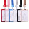 1PC Work Card Holders Men Women Business Bank Credit Card Holder Name ID Card Cover Fashion Metal Work Badge Case
