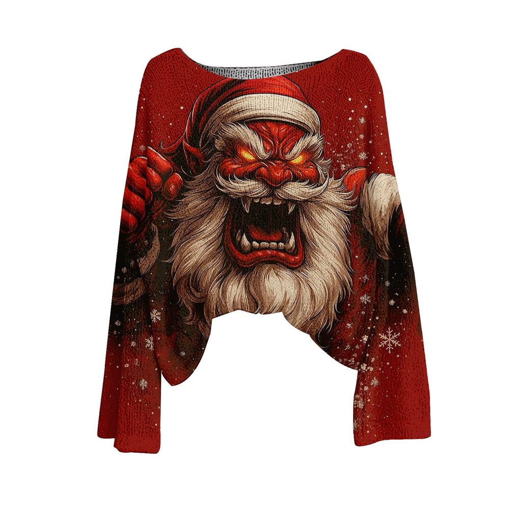 XDC-YZL84-One-word Neck Pullover Sweater 3D Printing