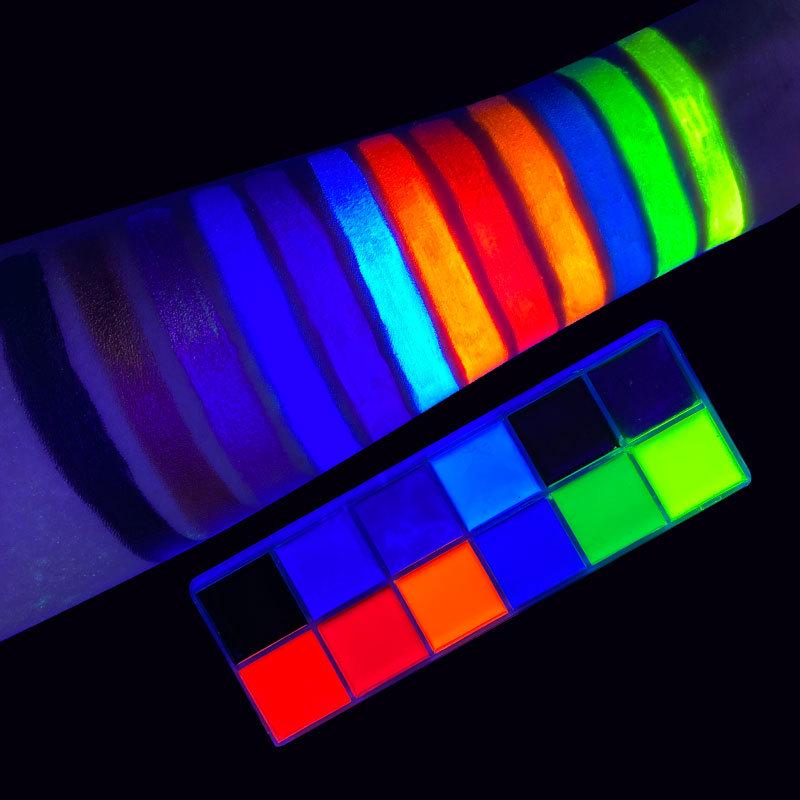 

12-Color Theatrical Oil Paints for Body Makeup and Halloween, Opera, and World Cup Face Painting Standard Size