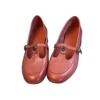 Pink Low-heeled Small Leather Shoes Shallow Single Shoes Women's 2025 Spring New Soft Leather Women's Shoes T-strap Mary Jane Shoes Women's