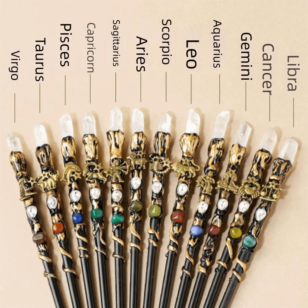 Crystal Ball Crystal Magic Wand DIY Handmade Magic Scepter Creative Fairy Stick  Holiday Gift