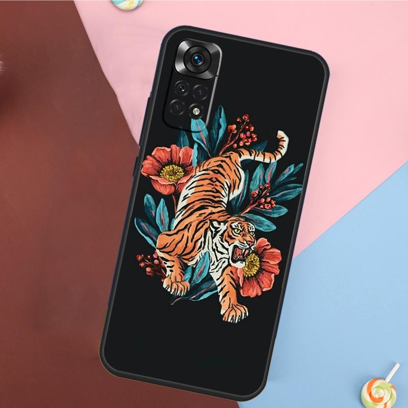 Fashion Animal Tiger Art Cover For Xiaomi Redmi Note 13 14 Pro 12 11 9 10 9S 10S 11S 12S Redmi 14C 10C 12C 13C Case