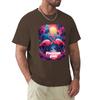 Flamingo Pink T-Shirt Graphic Tee Shirt Funnys Men Clothes