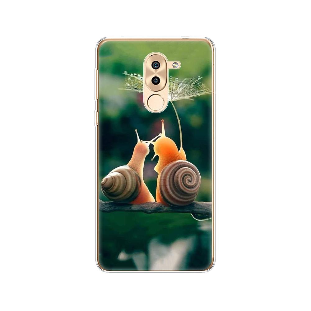 Phone Case for Huawei Honor 6X Soft Tpu Silicon Back Cover 360 Full Honor 6x Covers Protective Printing Transparent Clear Coque