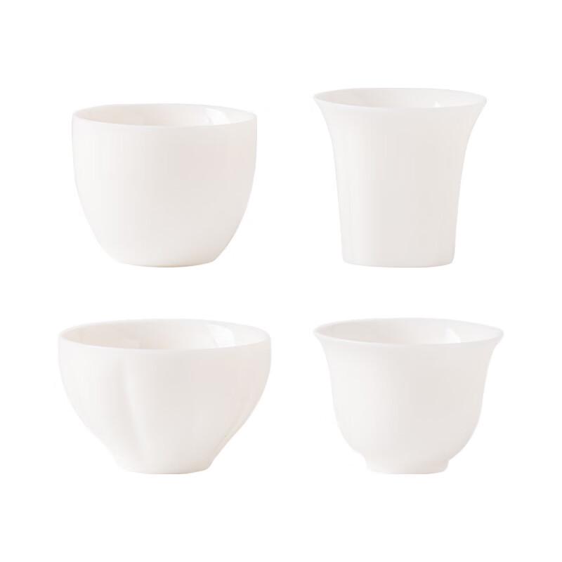 Zhinianhua Pure White Ceramic Tea Cup