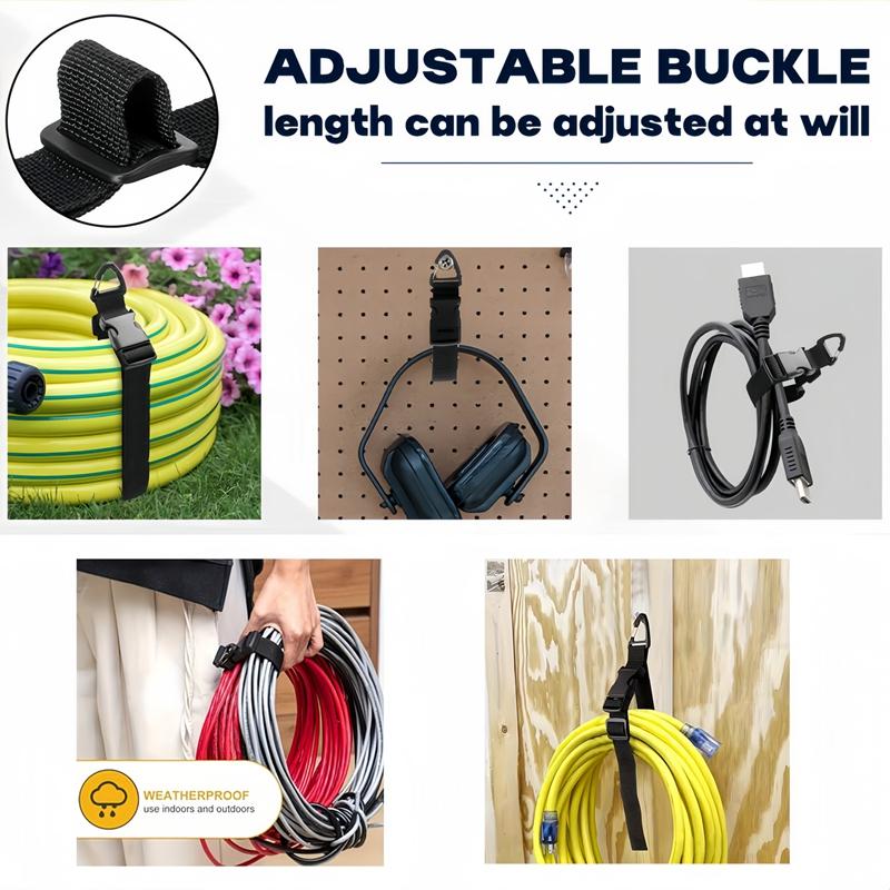 1/2Pcs Adjustable Extension Cord Holder Organizer with Triangle Clips for Garage Organization and Storage Heavy Duty Extension Cord