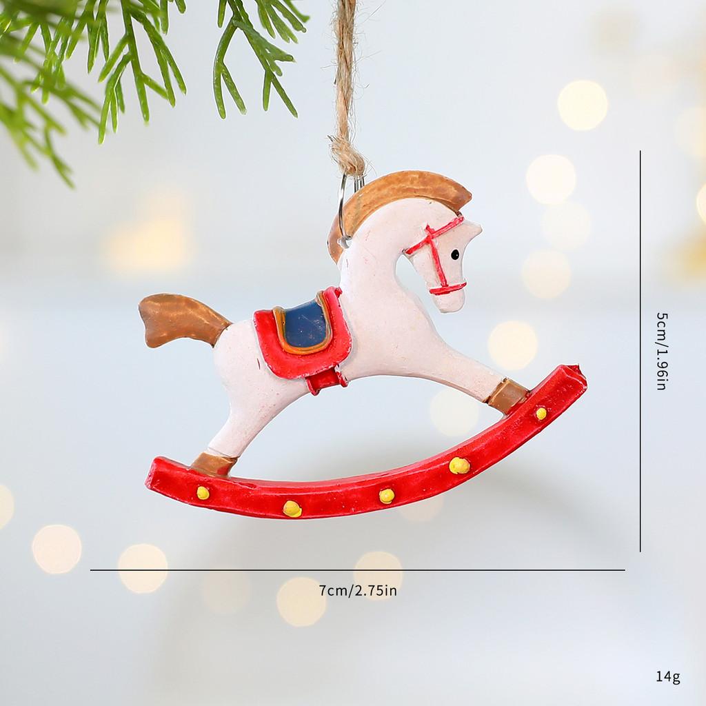 Christmas Resin Ornaments Set With Snowflake Star Heart For Holiday Decor