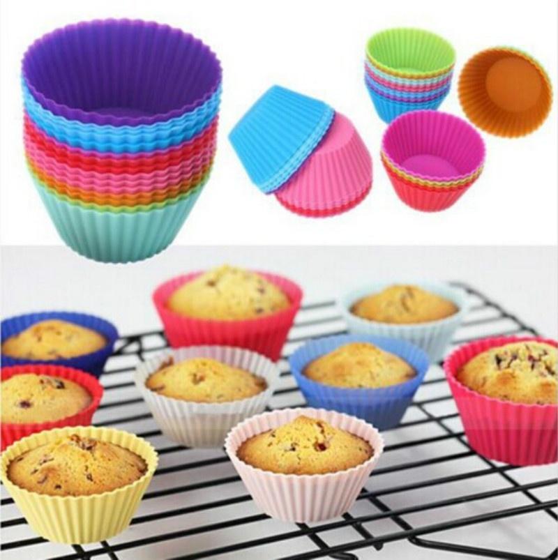 5/" Pouces Silicone Rond Gâteau Dessert Muffin pizza tarte de pâtisserie moule Pan Mold