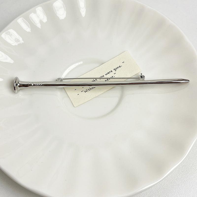 

Панк Персональный Уникальный Брошь для ногтей Унисекс Креативный Минималистский Костюм Корсаж Винтаж Изысканные Булавки Аксессуары Для Одежды Подарки серебряный