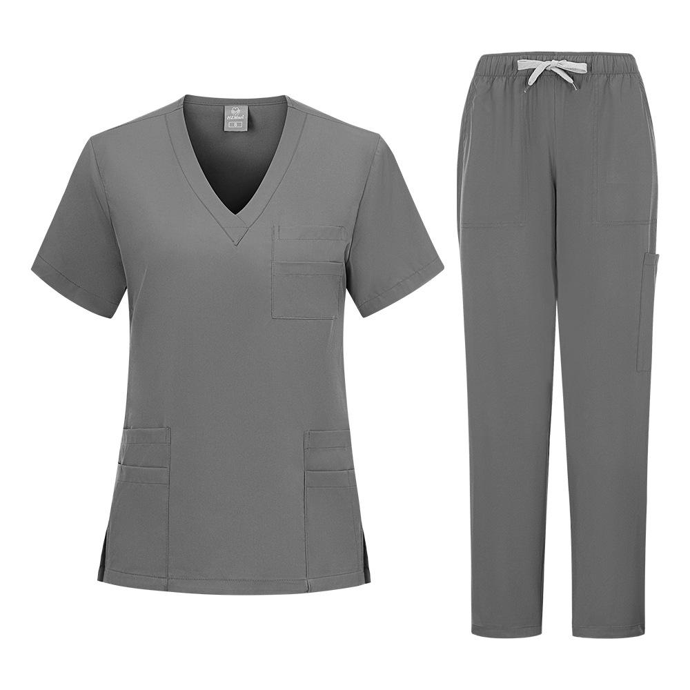 Unisex Medical Scrub Suit - Sweat-Absorbing, Heat-Dissipating Workwear for Hospital Operating Rooms