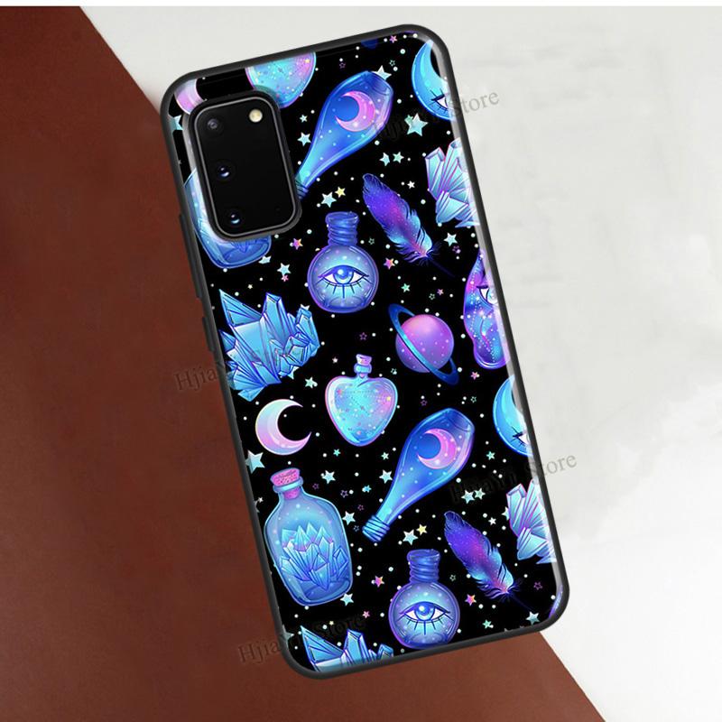 Occult Witchcraft Moon Gothic Witch Cover For Samsung Galaxy S22 Ultra S21 S20 FE Note 20 S8 S9 S10 Note 10 Plus Phone Case