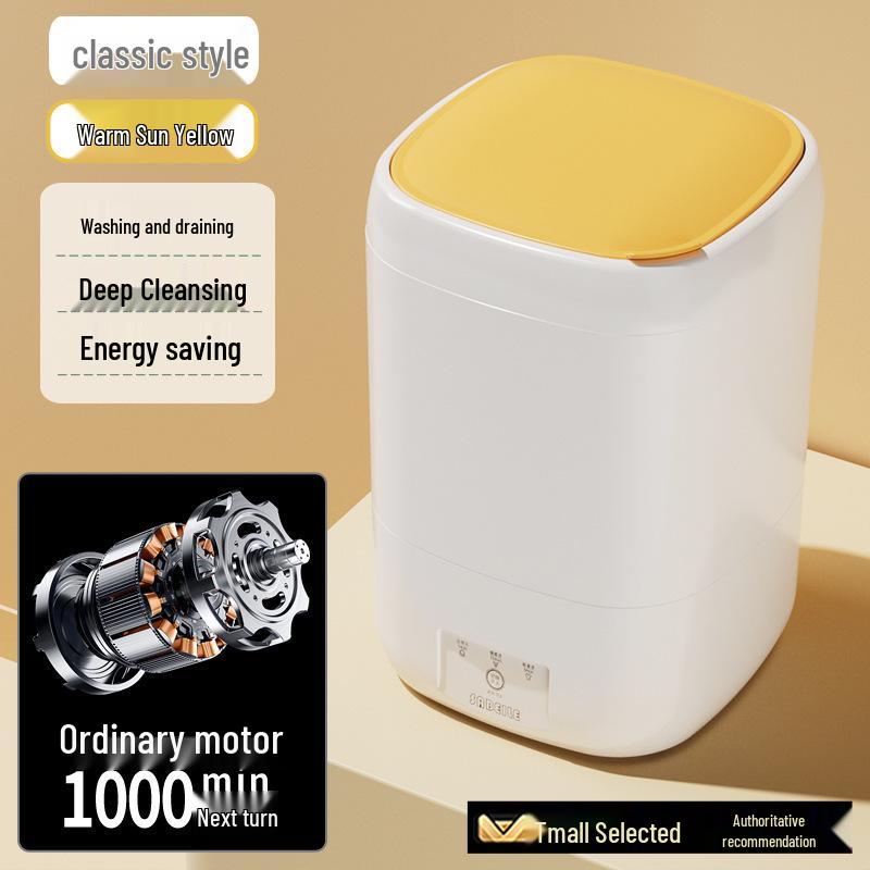 Kompakte vollautomatische Mini-Waschmaschine & Trockner für Unterwäsche und Intimwäsche - Hochtemperaturwäsche, perfekt für Socken