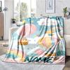 Custom Name Animals Theme Printed Blanket - Perfect for Couch, Bed, Travel & Outdoor Use | Machine Washable, Cozy & Durable.