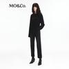 MO&Co. Cotton-Hemp Blend Pleated Long-Sleeve T-Shirt