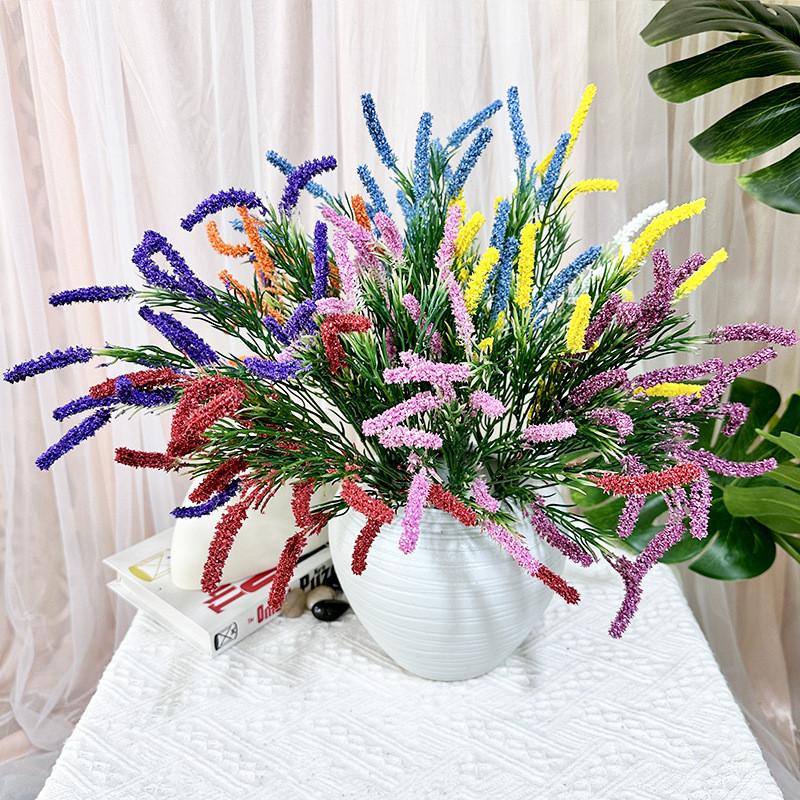 Bouquet Lavender Simulated Artificial Plastic Artificial Flower For Indoor Decor