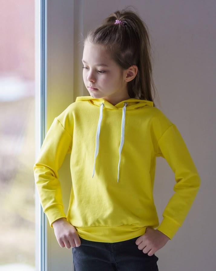 Girls’ Casual Hoodie – Hooded Sweatshirt with Cuffs, Any Season, 6226-057-5 HC