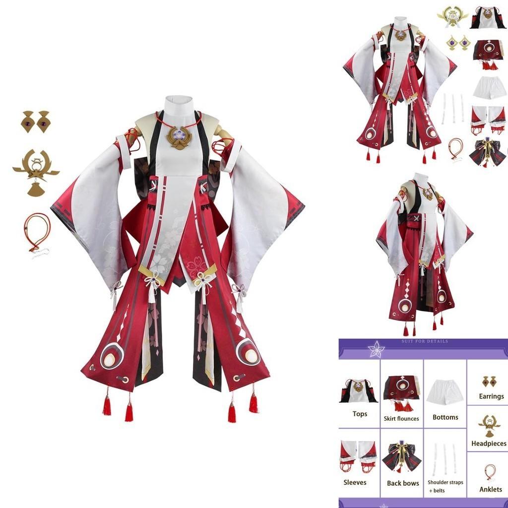 Yae Miko Guuji Yae Cosplay Kostým Uniforma Oblečení Pro Halloween