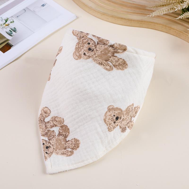 Baby Bibs Infant Cotton Bib Newborn Baby Items Triangle Scarf Feeding Saliva Towel Bandana Burp Cloth Boys Girls Shower Gift