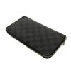 Used 12564 Zippy Organizer NM N60111 7940 Logo Black Gray Zip Around Damier Graphite Noir Men's from Japan AUTHENTIC