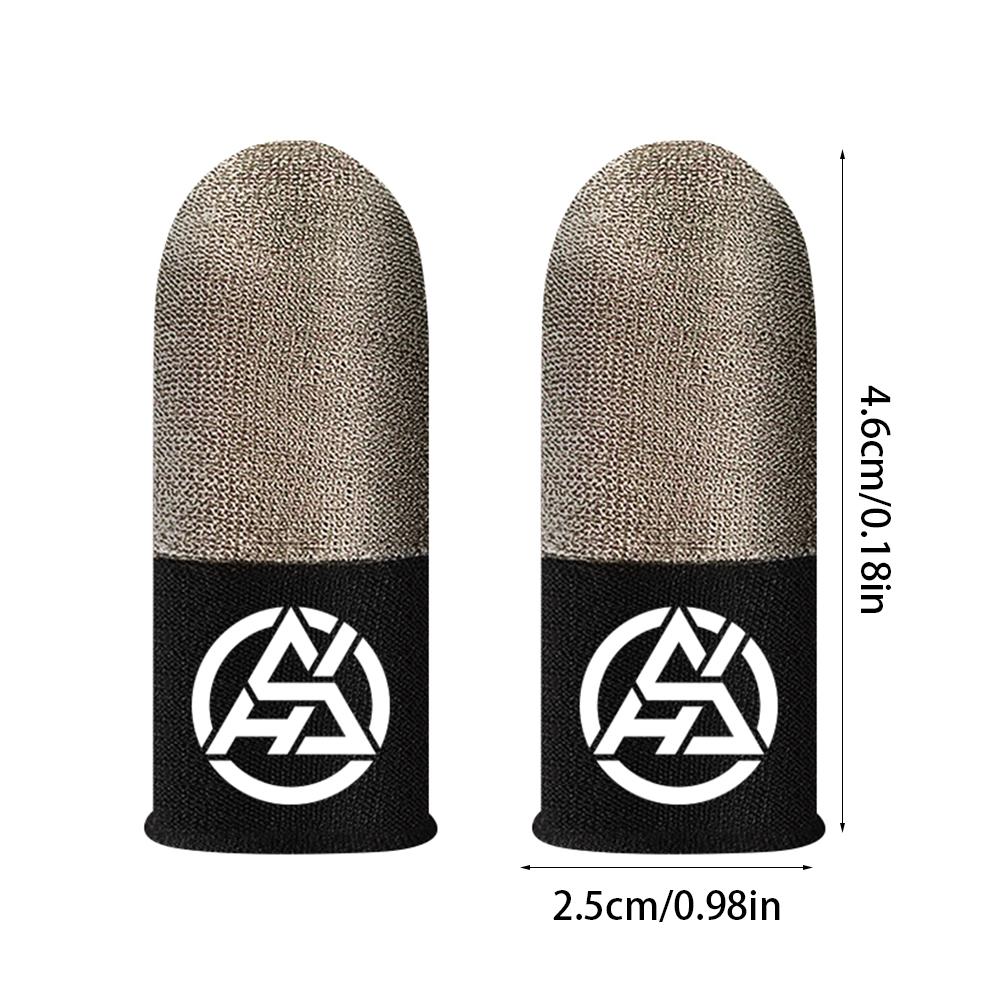 1-5 Pair Luminous Fingertips Breathable Game Finger Sleeve Finger Cots Touch Screen Thumb Gloves for PUBG Mobile Gaming 5