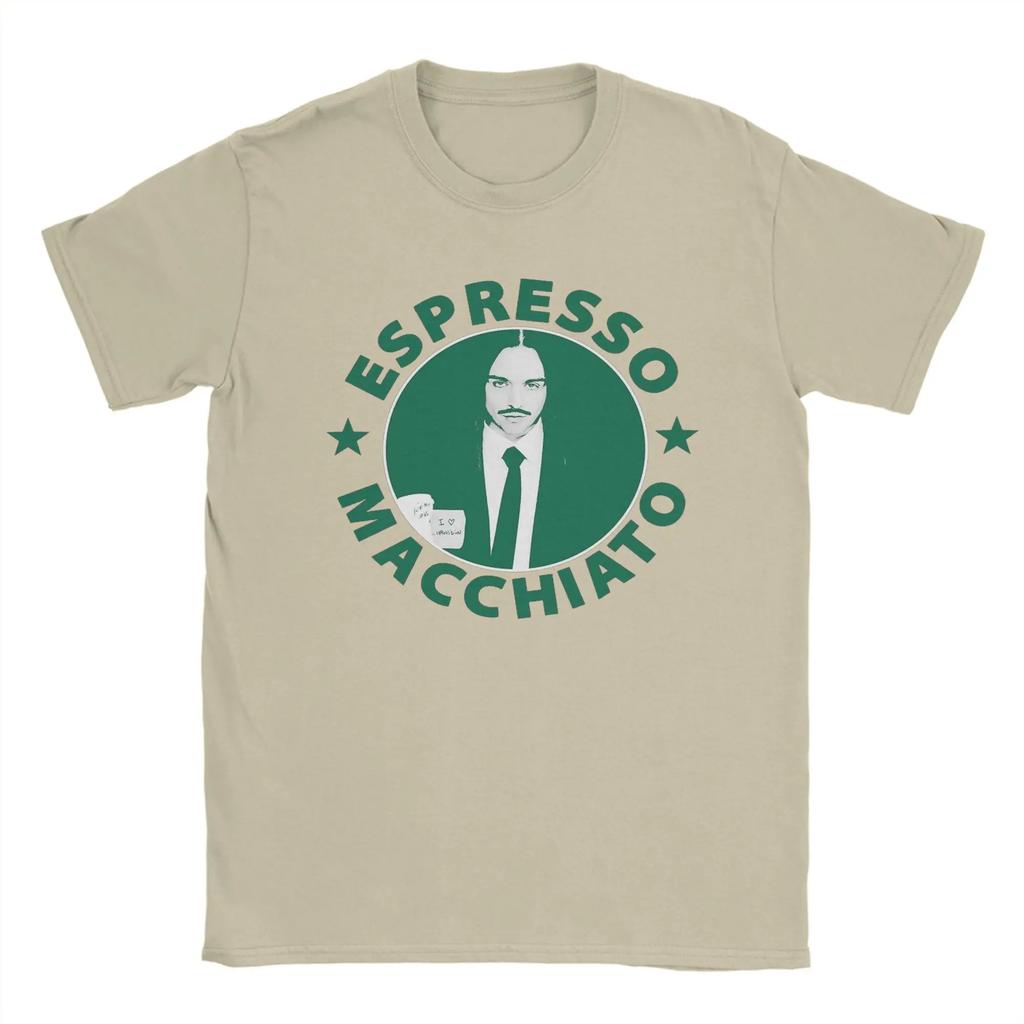 Tommy Cash Espresso Macchiato T Shirts Unisex Cotton Tshirt O Neck Eurovisions 2025 Estonia Tee Shirt Short Sleeve Clothes Summer