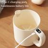 Electric Handheld Mixer Rechargeable Egg Beater Rice Washer Mixing Bowl 1L Multipurpose Baking Tool for Mixing Whipping